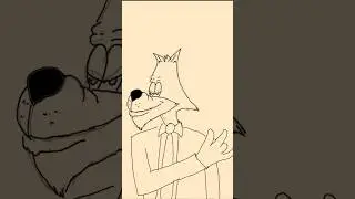 Rough animation of Wes the Wolf. #animation #animator #2danimation