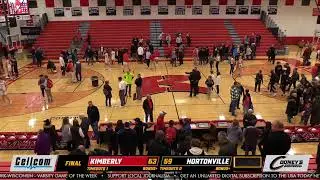 Kimberly vs. Hortonville high school boys basketball livestream during 2022-23 season