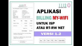 Aplikasi RT/RW NET | Aplikasi Tagihan Internet Rt Rw Net | Aplikasi Billing ISP | My-Wifi V1.2