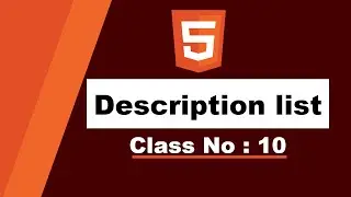 Description list in html | HTML Course in Urdu/Hindi | Course Online