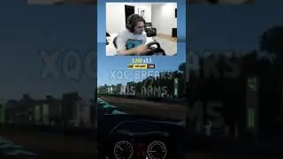 WHY IS HE TURNING LIKE THAT  😂😂#xqc #gaming #forza #viral #twitch