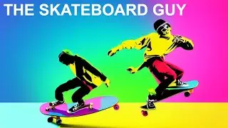 THE SKATEBOARD GUY AI POP ART & MUSIC BY MY GOLDPANTS CLUB PLAYLIST - MUSIC, ART & A BIT OF FASHION