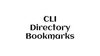 Bookmark - CLI directories bookmarks