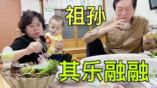 自從生了這倆兒子，韓國公婆的笑容都沒停下來過！倆孩子太喜人了【韓國媳婦和小雪】