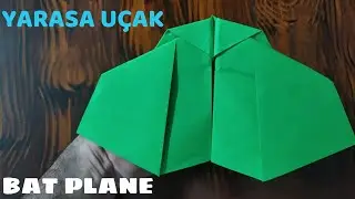 HOW TO MAKE A PAPER BAT PLANE 2023  - KAĞITTAN KANAT ÇIRPAN UÇAK YAPIMI 2023