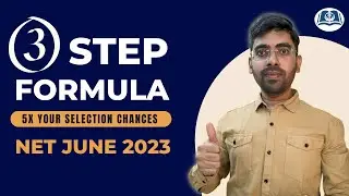 3 Step Formula to Cover Syllabus | UGC NET June 2023 | Must Watch