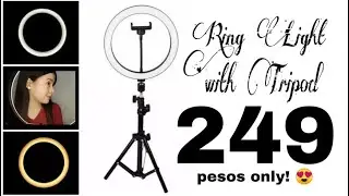 HOW TO ASSEMBLE RING LIGHT TO TRIPOD | Unboxing 26cm ring light with 210cm tripod