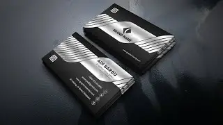 Luxury Silver Business Card Design In Photoshop