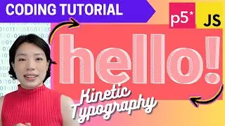 p5.js Coding Tutorial | Rotating Type (Kinetic Typography)