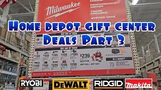 Home Depot Gift Center Deals Part 3