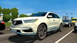 Acura MDX 2017 - City Car Driving | Racing wheel gameplay