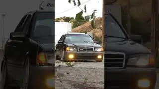 bagged Mercedes w202