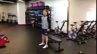 Lateral Lunge Band Row