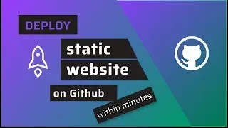 🟠 Deploy Static Website using github  pages within minutes