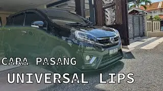#VLOG Cara Pasang Perodua Axia-Agya-Ayla Universal Bumper lips/Diffuser | Dah Jadi Ah Beng ke belum?