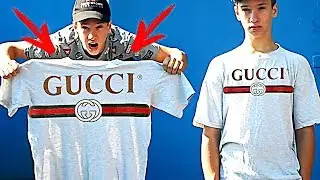 КАК СДЕЛАТЬ ФУТБОЛКУ GUCCI / ФУТБОЛКА GUCCI СВОИМИ РУКАМИ / ФУТБОЛКА GUCCI КАК У FACE