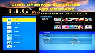 upgrade software k5s leg pro receiver montage C8001 ll skybox 1a new skybox a1 plus matrix tanaka