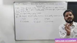 WORD PROBLEMS ON LINEAR EQUATIONS IN TWO VARIABLES. STD: 9th - CHAPTER 5 : PRACTICE SET-5.2(PART -2)
