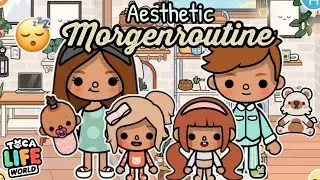 AESTHETIC FAMILY MORNING ROUTINE ⛅️🧸 | AESTHETIC ROUTINE/STORY | TOCA BOCA STORY GERMAN