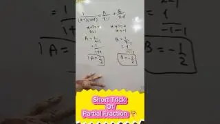 Easiest trick of Partial Fraction #maths #fsc #mathematics #mathstricks #partialfraction