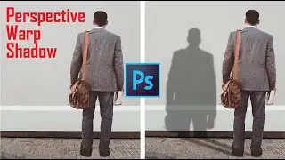 How To Create Perspective Warp Shadow To Match The Background In Photoshop | Photo Retouching Tips