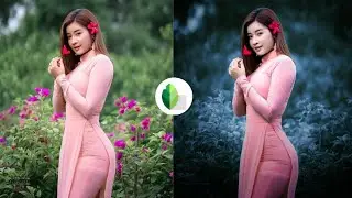 How to edit Dark Navy Blue Tone | Snapseed Navy Blue Tone Background Editing