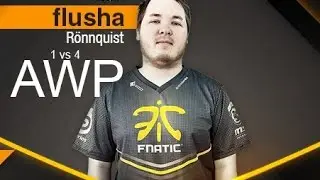 CS:GO !!#FluSha Amazing AWP 1vs 4 Plays #FluSha # Gfinity