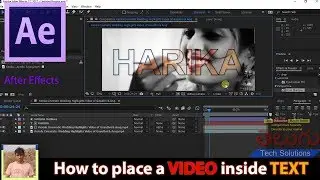 After Effect Tutorial | How to place a VIDEO inside TEXT In Adobe After Effects!!!