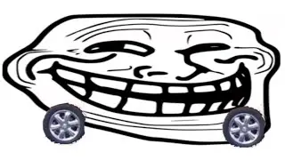 Trollface turns into a convertible
