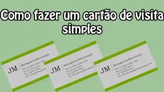 Como fazer um cartão de visita no photoshop