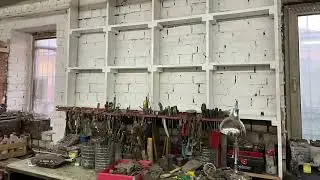 Стеллаж для верстака, обновление в белую эмаль