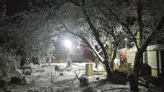 Скважина 39 метров. Зимняя сказка! The well is 39 meters long. Winter's tale!