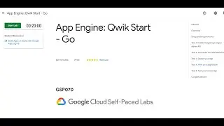 App Engine: QwikStart - Go | Google Cloud Arcade Facilitator Program 2023 