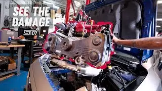 Ringland Failure STi Engine Removal & Viewing the Damage..