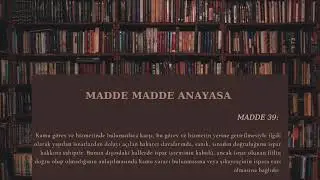 #39 Anayasa Madde 39 - İspat hakkı