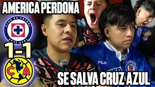 ¡PAPA AMERICA! Reacciones CRUZ AZUL 1-1 AMERICA FINAL DE IDA DESDE EL ESTADIO AZUL | CL2024