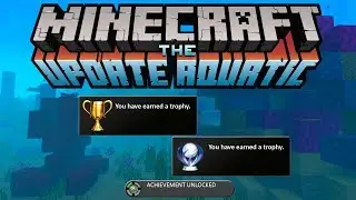 Minecraft Update Aquatic All Achievements Unlocked! Console PS-Vita, PS3, PS4, Xbox 360 & Wii U