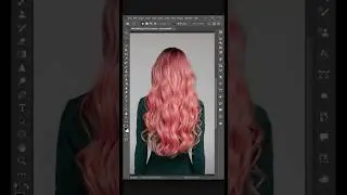 Realistic Hair Coloring Tutorial #photoshop