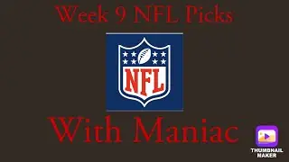 Maniacs NFL Week 9 Predictions! #nfl #nflseason #nflseason24 #buccaneers #nflweeknine #nflprediction