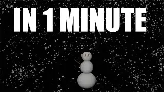 How to create realistic snow in 1 Minute in Blender Tutorial