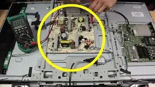 How To Repair A TV That Won't Turn On | How To Replace A TV Power Supply Board | Sony KDL 40W5710