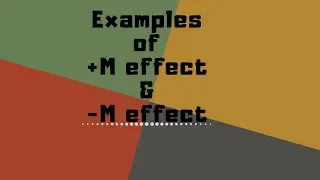 Examples of +M effect and -M effect| JEE|Neet CBSE CHEMISTRY