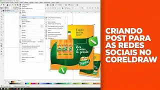 TUTORIAL - CRIANDO POST PARA AS REDES SOCIAIS NO CORELDRAW #tutorial #coreldarw #design #estudo