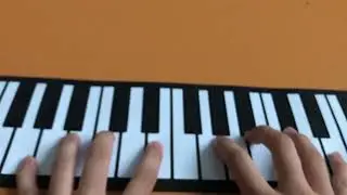 a totally not edited video of someone playing rush e on a piano #roadto1k