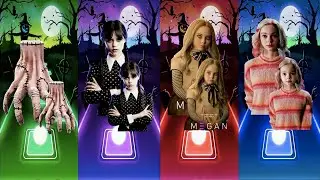 Thing Wellerman VS Wednesday Addams Jenna Ortega VS M3gan Doll Megan VS Enid Sinclair Emma Myers