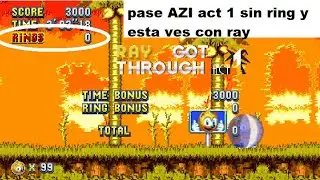 pase AIZ Act 1 sin agarrar rings  estas ves con ray le gane ah 
