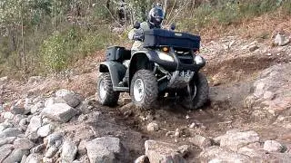 Quad climbing hill