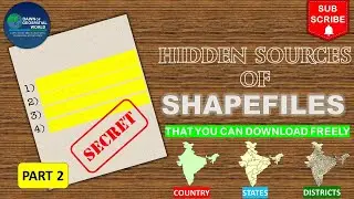 Hidden Sources for Downloading Shapefiles | Shapefile Download For GIS Work | Part 2