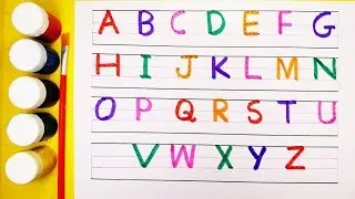 Capital English alphabets for kids A to Z - Learn ABCD - Preschool learning for kids | A for Apple