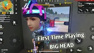 First Time Playing Big Head Mode in Free Fire 😀😀 | Amazing Mode |  3 GB Ram Gameplay